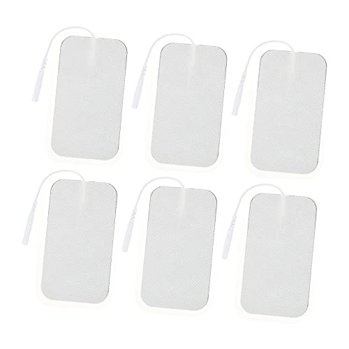 FOYTOKI 6 Piezas Almohadillas de Masaje Eléctrico para Autoadhesivas y Reutilizables Compatibles Resistentes y Efectivos para