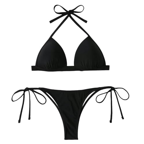 Ensemble bikini pour femme minimaliste haut de gamme | Coupe design uni