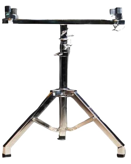 Keyboard & Harmonium Stand – Foldable, Adjustable Height (24-36 Inch), Durable Steel-image-1