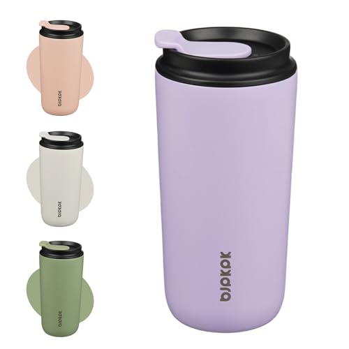 Image of BJPKPK 16oz Insulated Travel Coffee Mug, Stainless Steel Tumbler
