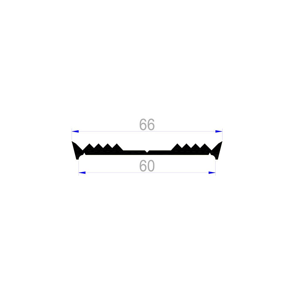 Auflagedichtung 60 mm Glasauflagegummi Verlegegummi schwarz