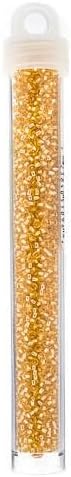 Miyuki Seed Bead 11/0 APX.22g - Lt.Gold Silver Lined Japanese Glass Seed Beads