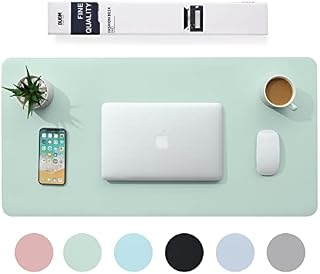 BUBM Desk Mat, Office Desk Pad,PU Leather Desk Blotter (80 x 40 cm) Laptop Desk Mat Waterproof Desk Writing Pad for Office and Home