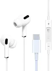 Fone de Ouvido com Fio - Entrada Tipo C (USB-C), Qualidade Premium, Compatível com Motorola, LG PREMIUM e Modelos iPhone e outros Modelos com Conexão Tipo-C - 2G