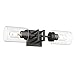 Tribeca 2 Light Wall Sconce Matte Black with Matte Black