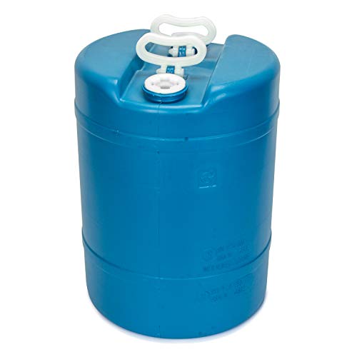 15 Gallon Emergency Water Storage Barrel – Preparedness Supply – Water Tank Drum Container – Portable, Reusable, BPA Free, Food Grade Plastic (1 Tank)