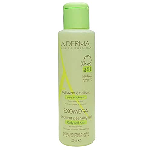 Image of A-derma Exomega Emollient Cleansing Gel Body And Hair 500ml