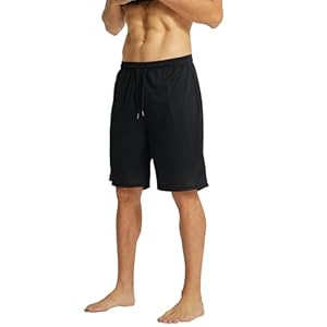 Mens Gym Quick Dry Running Shorts with Pocket, Elastic Waist Athletic Workout Exercise Fitness Training Shorts Exercise Dry-Fit Shorts for Men’s