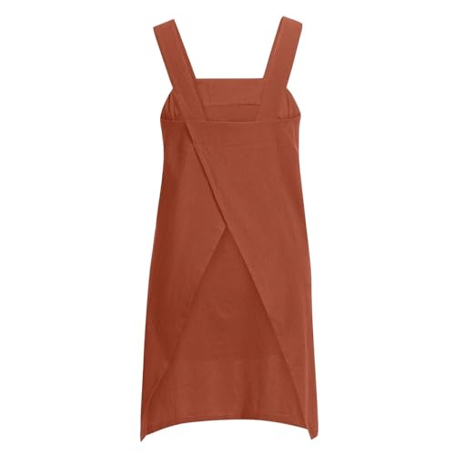 Robe tablier en lin ample pour éviter les taches de jardinage