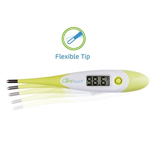 Care Touch Digital Thermometer - 50 Probe Covers - Multi-Use Thermometer for Babies, Adults, and Pets