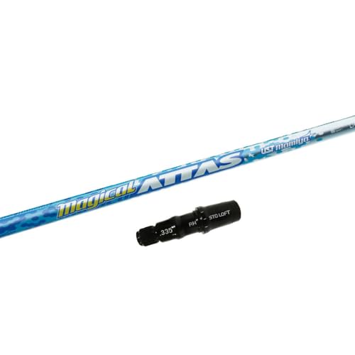 RusTick テーラーメイド用互換品スリーブ付き マジカル アッタス Magical ATTAS 日本仕様(SIM MAX / SIM2 MAX ドライバー)(45.75インチ)