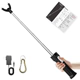 Cattle Prod Rechargeable with Led Light, Waterproof Cattle Prod Stick, Retractable Cattle Prod, Lightweight...