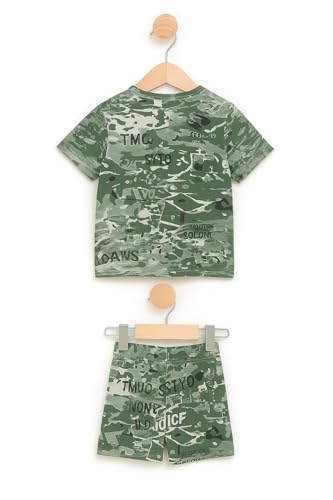 Image of UZARUS Kids Boys' Printed T-Shirt and Shorts Combo Set | Comfortable Summer Wear | Daily Casual Outfit | (Pack of 3)