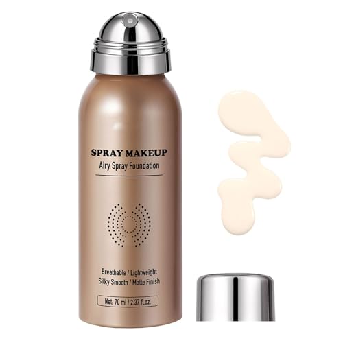 Base en Spray - 70 ml Corrector Facial De Larga Duración Y Cobertura Total - Fijador En Spray Para Base De Maquillaje | Para Mujeres Eventos Exteriores Fiestas Viajes Bodas Reuniones Sociales