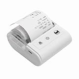 Fesjoy Wireless-tragbarer Mini-Belegdrucker mit Hoher Geschwindigkeit für Restaurantverkäufe, Einzelhandelsgeschäfte, USB-BT-Anschluss, 2 Zoll, 57 Mm, mit Papierrolle Im Inneren (Weiß)