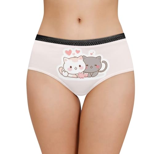 YEXIATODO High Waisted Underwear for Women Girls Kawaii Panties