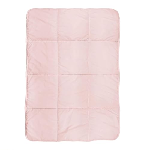 Tadpoles Quilted Toddler Comforter | 40" x 60" | Made of 100% Microfiber Polyester (Shell) &amp; 200 GSM Fiberfill | Soft, Breathable &amp; Durable | Ideal for Toddlers (12-48 Months) | Box Pattern in Pink