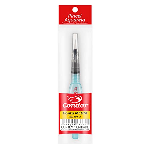 Pincel Aquarela Brush C/reservatório Pont Média Condor 401-2