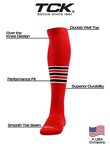 Image of TCK USA Made Over-the-Knee Socks for Baseball, Softball, & Football | Performance Athletic Socks for Boys, Girls, Men & Women