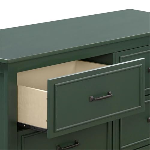 Image of Davinci Charlie 6-Drawer Double Dresser in Forest Green, GREENGUARD Gold Certified