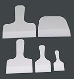 PTFE Scraper with Handle - Acid and Alkali Resistant Shovel for High and Low Temperatures 1pcs(60x120mm)