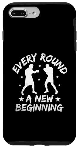 Installazione facile Custodia per iPhone 7 Plus/8 Plus Ogni round Un Nuovo Inizio Kickboxing Kickbox Kickboxer