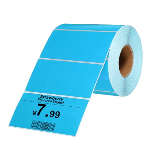 Étiquettes d'expédition PATIKIL bleu 2x3.94 pouces pour colis clairs