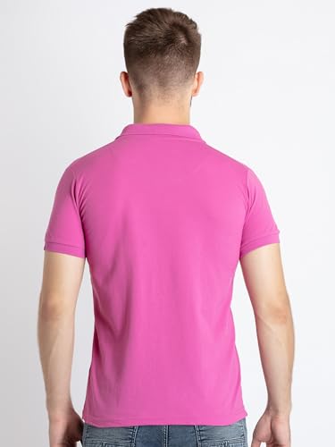 Image of Status Quo Men's Polo T-Shirt | Rich Cotton Blend | Slim Fit | All Day Comfort | Contrast Inner Placket | Polo Collar