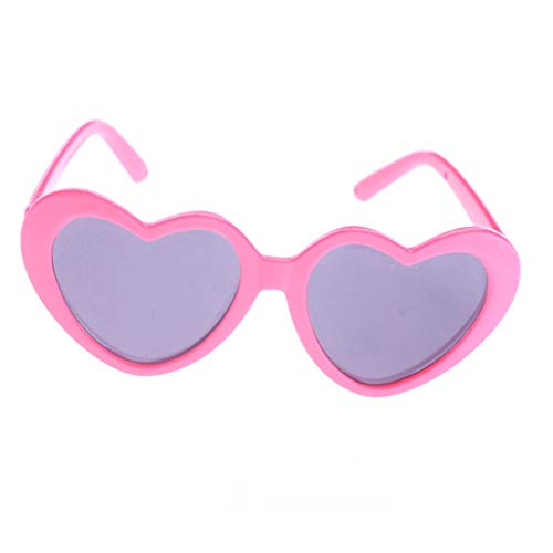 junengSO Presbyopic Lens, New Heart Shape Glasses for ICY BJD Blyth Doll Eyes Sunglasses 18inch USA Girl Dolls Accessories Cover