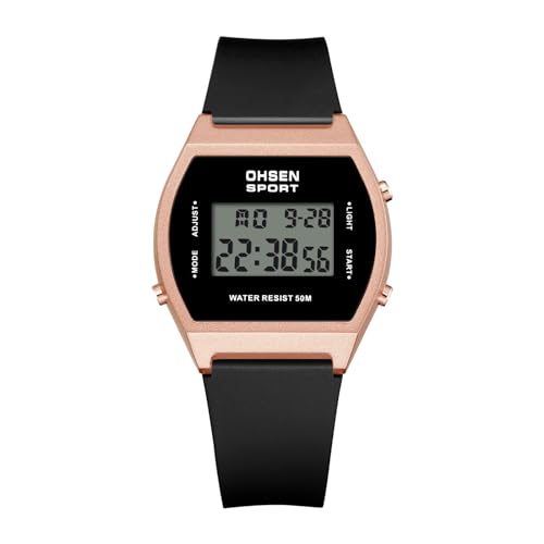 スポーツ 腕時計 シリコン デジタル 防水: LED 目覚まし ストップウォッチ メンズ レディース 可愛い おしゃれ クォーツ ファッションウォッチ - 誕生日 クリスマス バレンタインデー ホワイトデー プレゼント