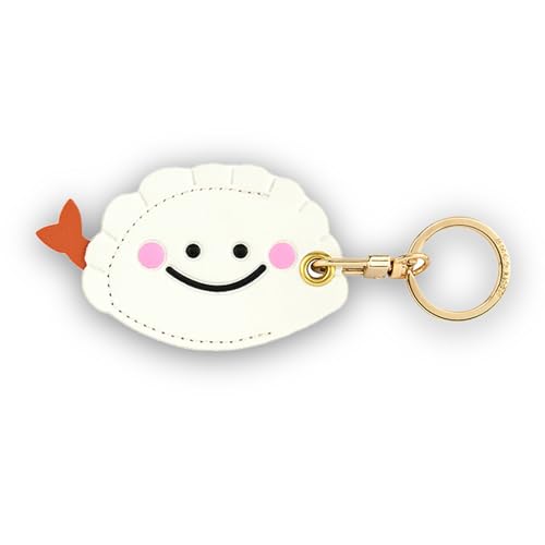 Image of Leather Keychain Case Holder Compatible with Apple AirTag, GPS Airtag Keychain Finder Tracker with Key Ring, Anti-Scratch Protective Air Tag Cover | Leather
