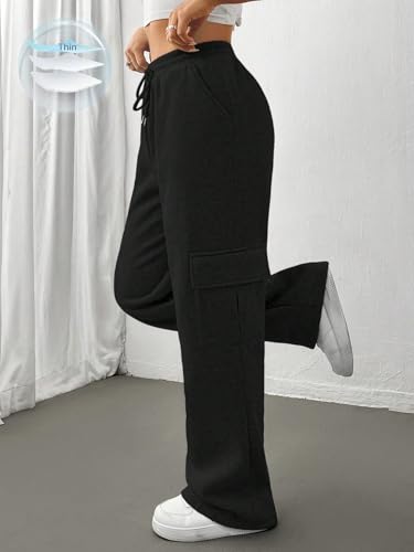 Image of KATECLO Women's Multi Flap Pocket Side Drawstring Waist Sweatpants