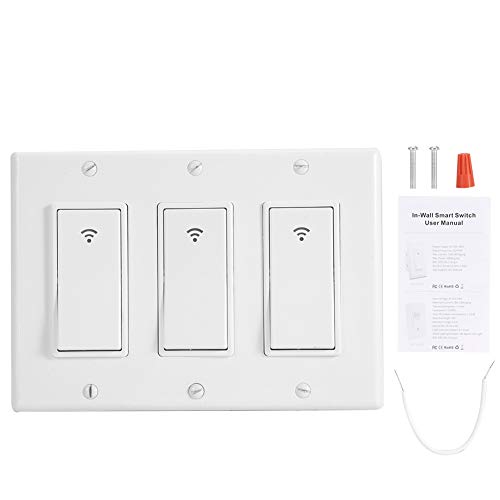 1/2/3 Gang Smart WiFi Wall Light Switch Timer for Alexa Home Smart WiFi Light Switch (03)
