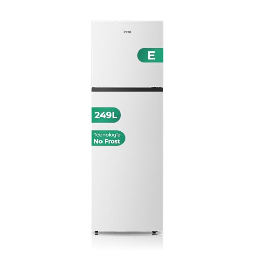 Svan Frigorífico 2 Puertas Blanco SF1675501ENF. Capacidad 249 Litros, Puerta Reversible, Bajo Nivel Sonoro, Eficiencia Energética Clase E