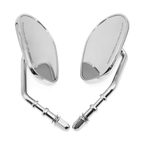 Espejos retrovisores de moto para Harley Davidson Dyna Sportster Softail con cristal antirreflejo