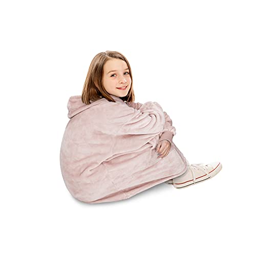 Catalonia Oversized Blanket Hoodie Sweatshirt For Kids, Wearable Fleece Pullover With Large Front Pocket, Teen Boys Girls Gift #TOP2