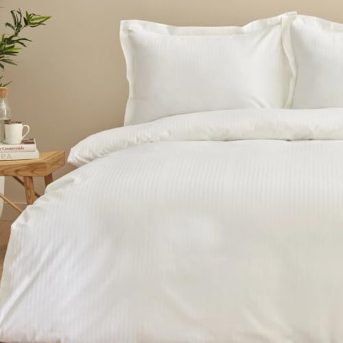 Housse de couette 100% coton satin Karaca Blanc lit simple de luxe - 3