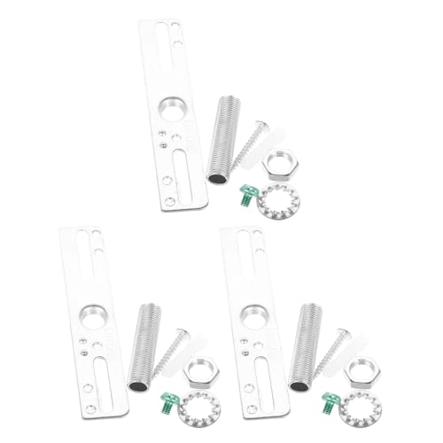 Ipetboom 3 Juegos Soporte Metálico para Lámparas de Techo de Placas Resistentes la Corrosión para Instalación Rápida Hogar y Oficina Accesorio para Montaje de Luminarias
