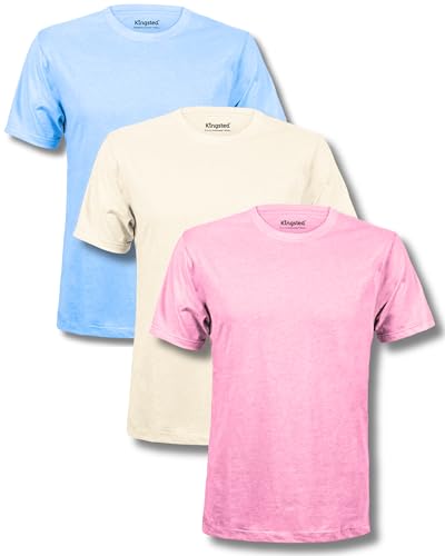 Image of Kingsted T-Shirts for Men Pack - Royally Comfortable - Super Soft Premium Fabric - Well-Crafted Classic Tee