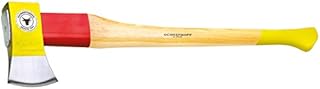 Ochsenkopf Spalt-Fix-Axt, Spaltaxt mit Rotband-Plus Stielbefestigung, Langlebiger Stiel aus Hickoryholz, 3,55 kg