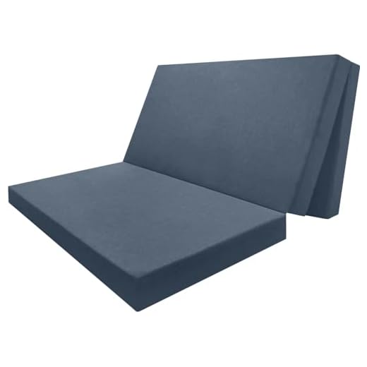 Colchón Plegable Todas Las Medidas Cama Invitados Camper camión Caravana (Azul, 120 * 190 * 10)