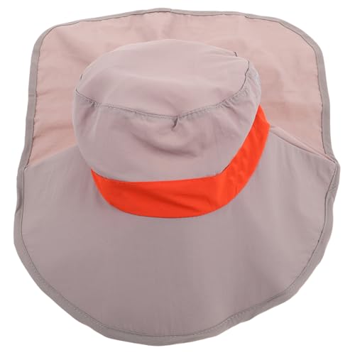 Adjustable Wide Brim UV Protection Bucket Hat for Boys and Lightweight Breathable for Summer Beach and Outdoor Activities Grey