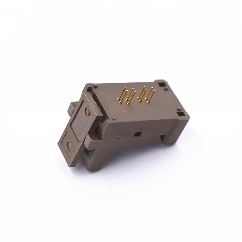 Wiring Connecting Terminals - DFN8 WSON8 QFN8 Programming Socket Pin Pitch 0.5mm IC Body Size 2 * 3mm Clamshell Test Socket ZIF Adapter Kelivn Socket - (Color: Burn in Socket)