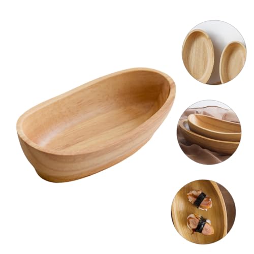 Plato para sushi con forma de barco pequeño de material sintético miniatura 5