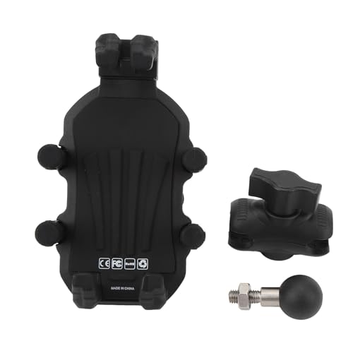 Support smartphone moto universel pour axe de fourche réglable et rotule M8 anti-choc