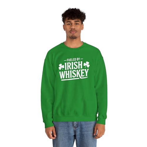 St. Patrick's Day Sweatshirt | Fueled by Irish Whiskey | Funny Irish Drinking Crewneck | Festive St. Paddy’s Sweatshirt4