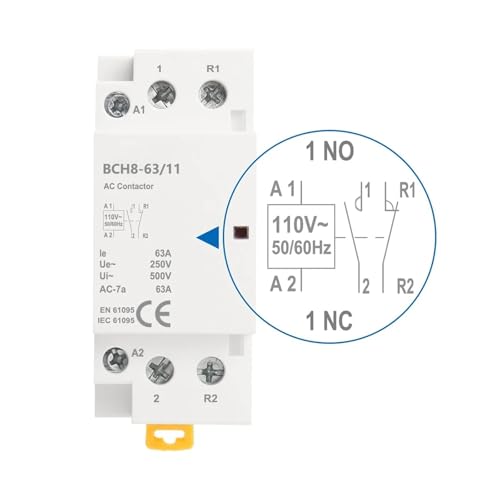 Contacteur modulaire BCH8-63/11 63 A compact et durable pour tableau