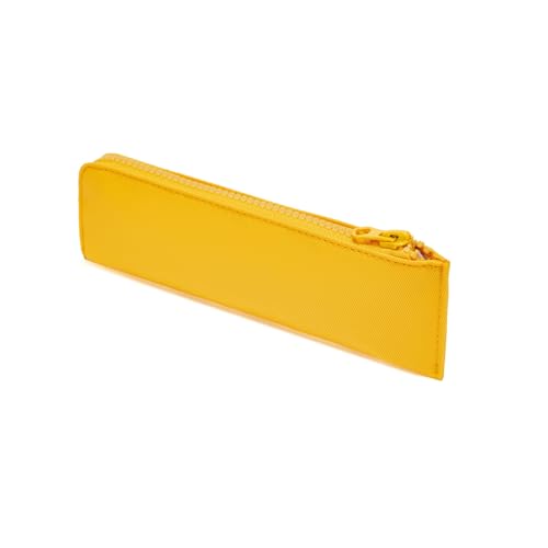 Image of Oxford Pencil Case Slim Pencil Pouch Durable Zipper Stationery Bag Small Travel Use(Yellow /Oxford)