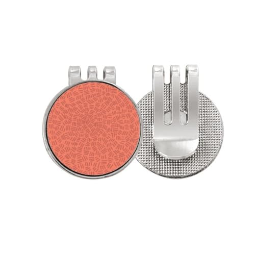 Marqueur de balle de golf magnétique en émail rouge haute visibilité pour green