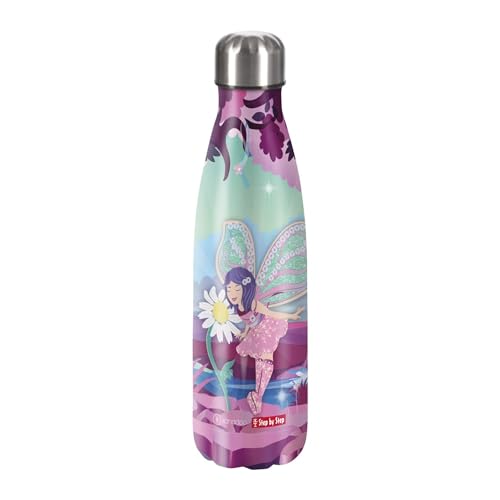 Step by Step Isolierte Edelstahltrinkflasche „Fairy Freya Beere - grün, Fee, für kohlensäurehaltige Getränke, auslaufsicher mit Schraubverschluss, 100{1fdf0e0c71c98b210dc7032fe0922daae6ff869b314f1c15d5f42a34704684fe} recycelbar, für Schule und Freizeit, 0,5 Liter Step by Step Isolierte Edelstahltrinkflasche „Fairy Freya Beere - grün, Fee, für kohlensäurehaltige Getränke, auslaufsicher mit Schraubverschluss, 100{1fdf0e0c71c98b210dc7032fe0922daae6ff869b314f1c15d5f42a34704684fe} recycelbar, für Schule und Freizeit, 0,5 Liter